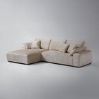 Le canapé d'angle beige Empress