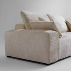 Le canapé d'angle beige Empress