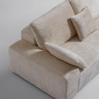 Le canapé d'angle beige Empress