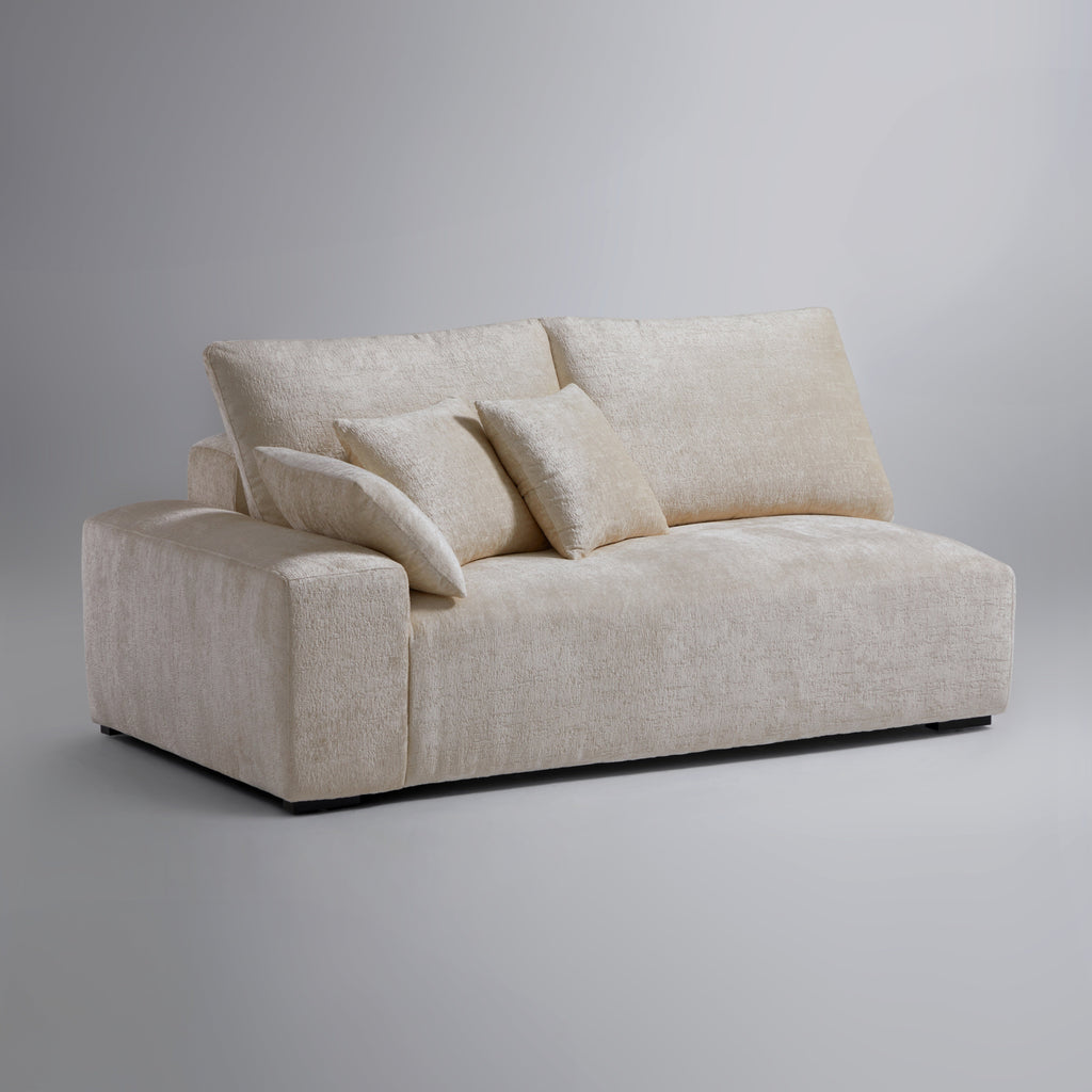 Le canapé d'angle beige Empress