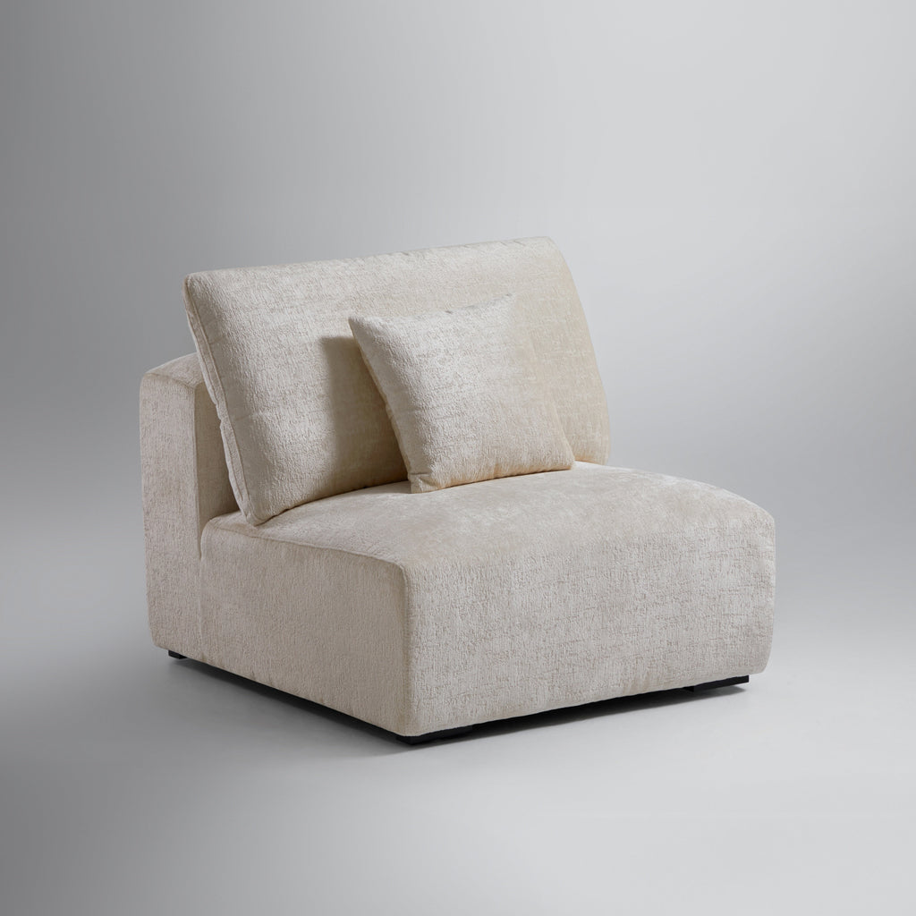 Le canapé d'angle beige Empress