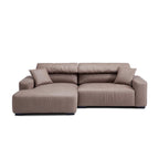 Canapé sectionnel en châtaignier