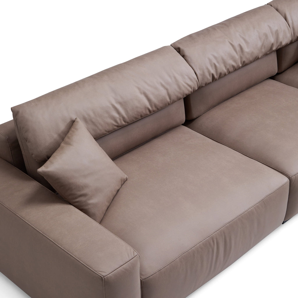 Canapé et pouf en châtaignier