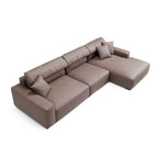 Canapé sectionnel en châtaignier