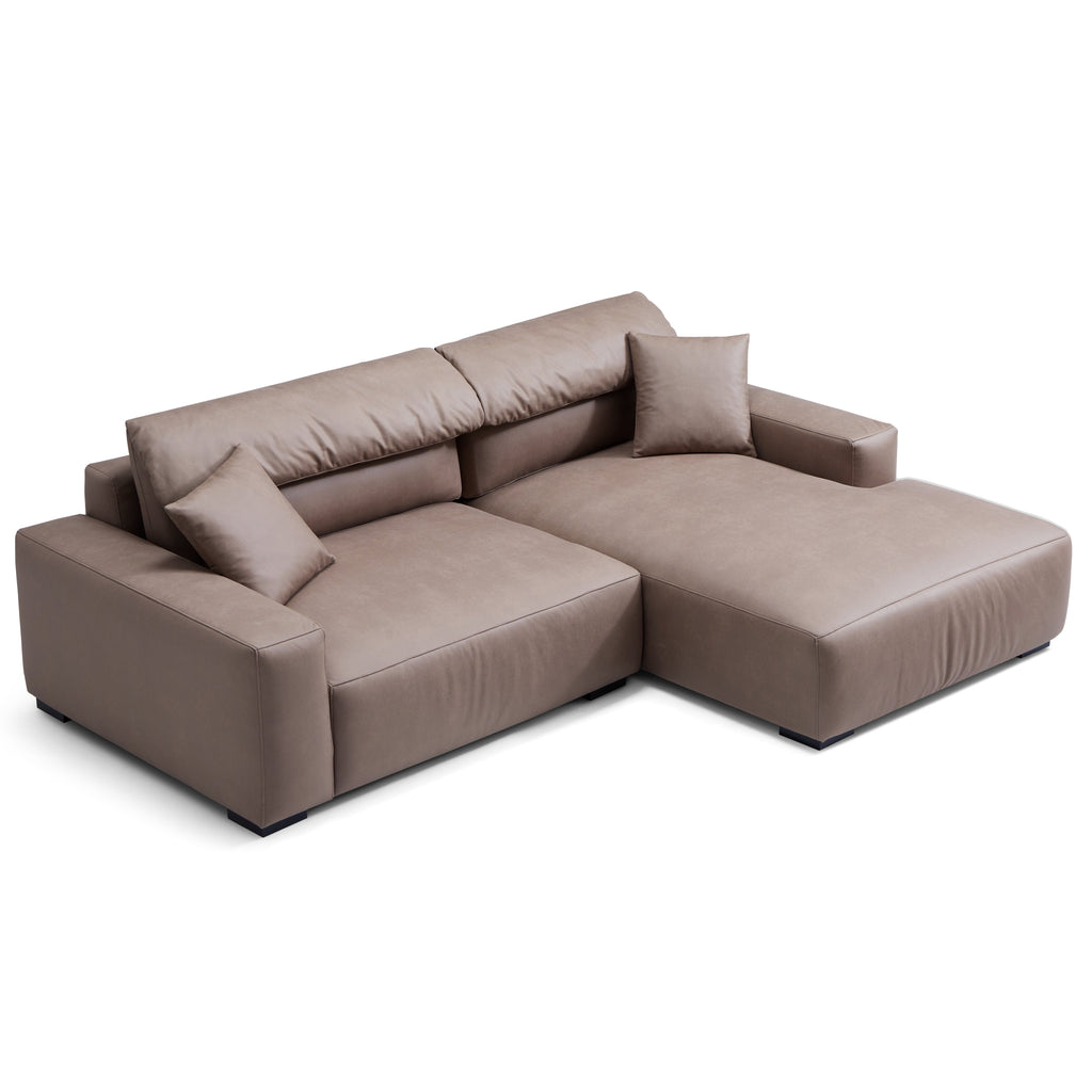 Canapé sectionnel en châtaignier