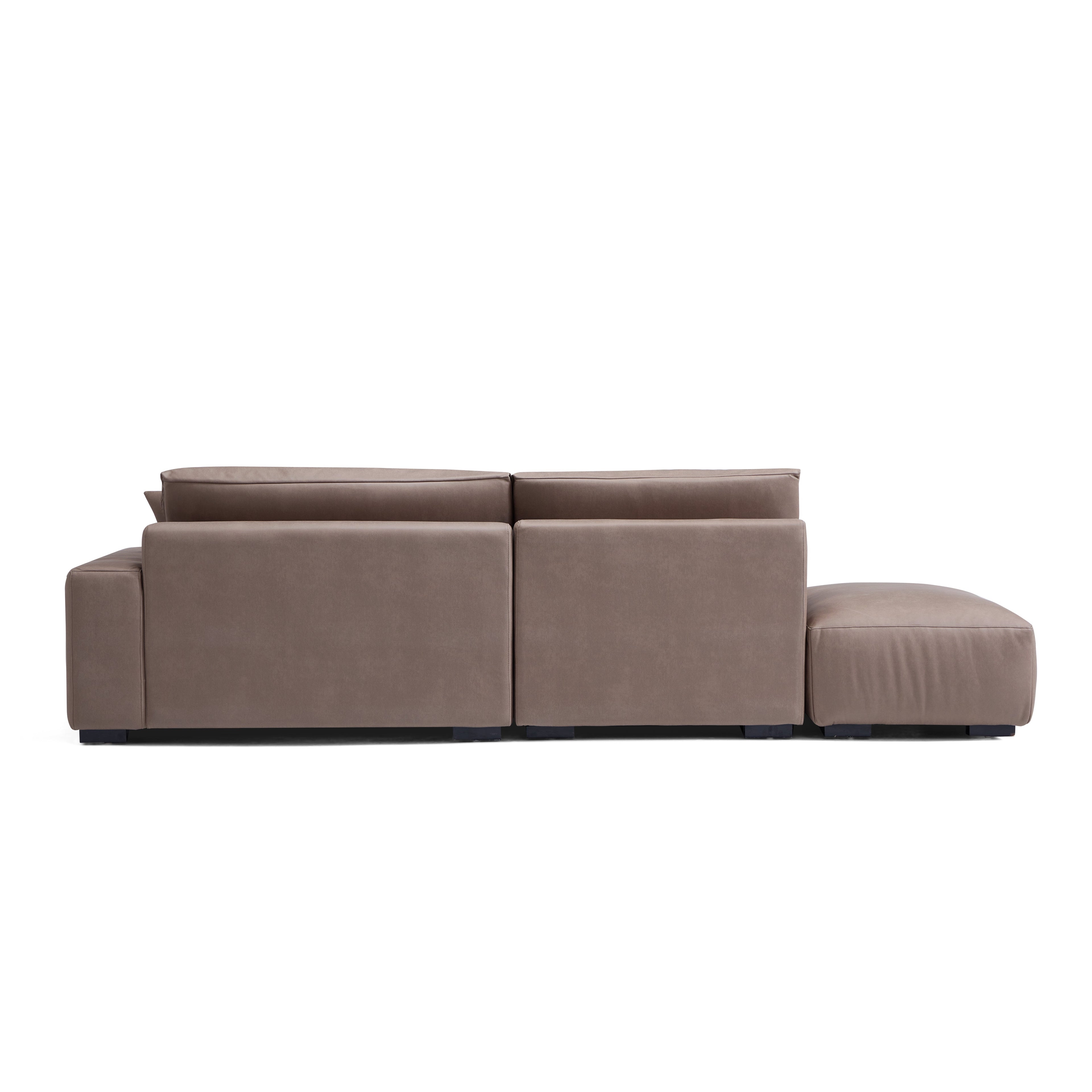 Canapé sectionnel ouvert en châtaignier