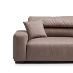 Canapé et pouf en châtaignier