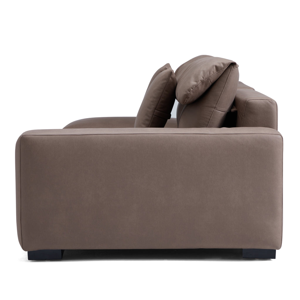 Canapé sectionnel ouvert en châtaignier