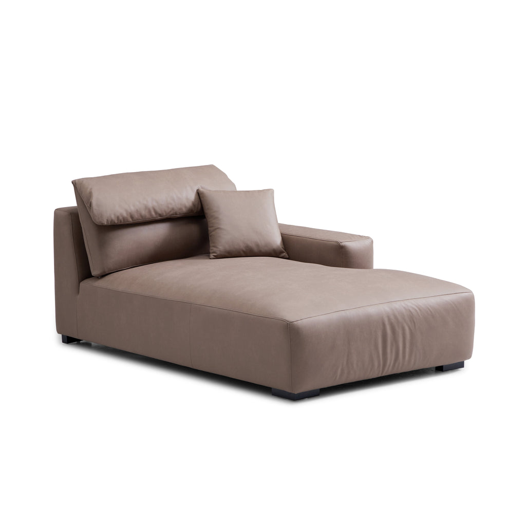 Canapé sectionnel double en châtaignier