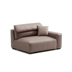 Canapé et pouf en châtaignier