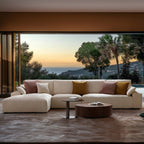 Le canapé d'angle jaune Empress