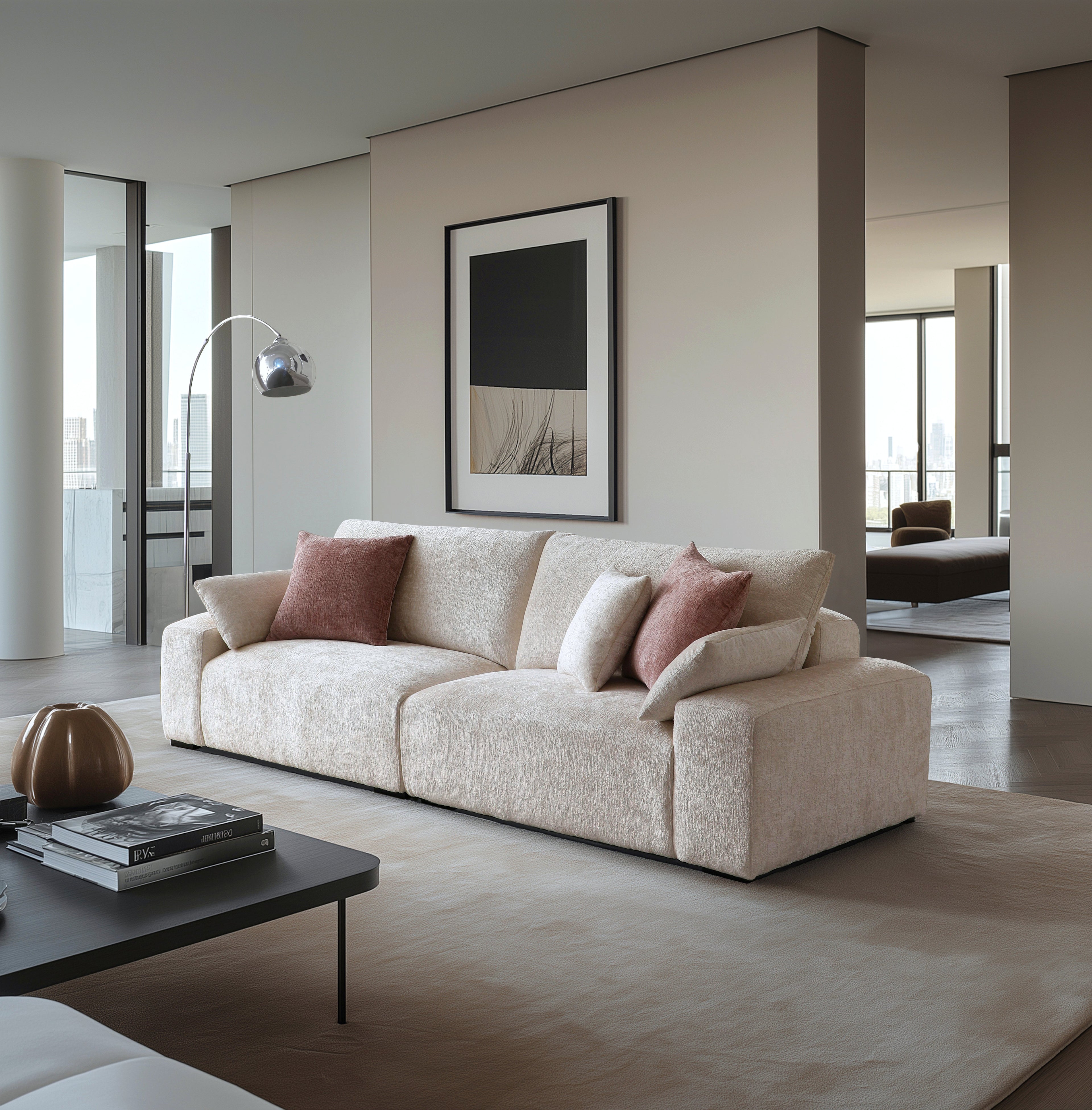 Le canapé beige Empress