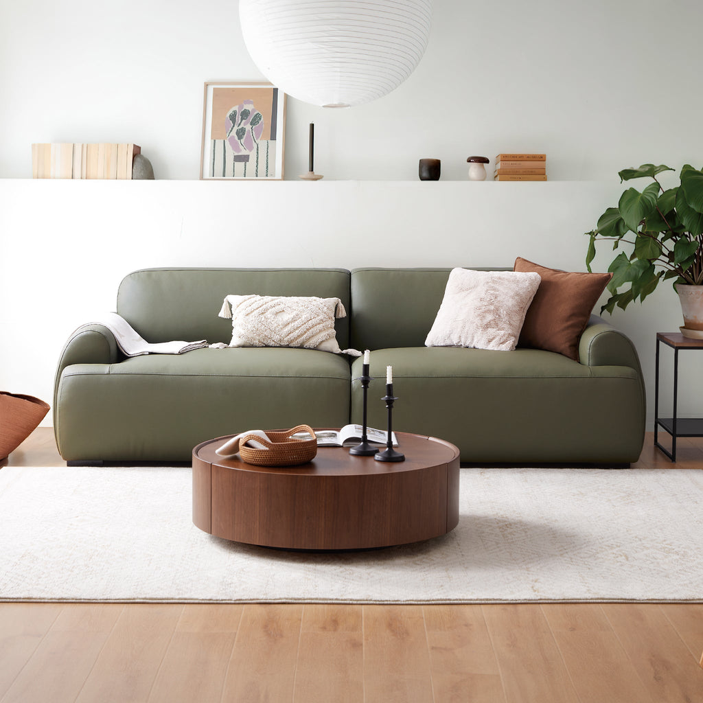 Canapé en cuir moderne Brenley