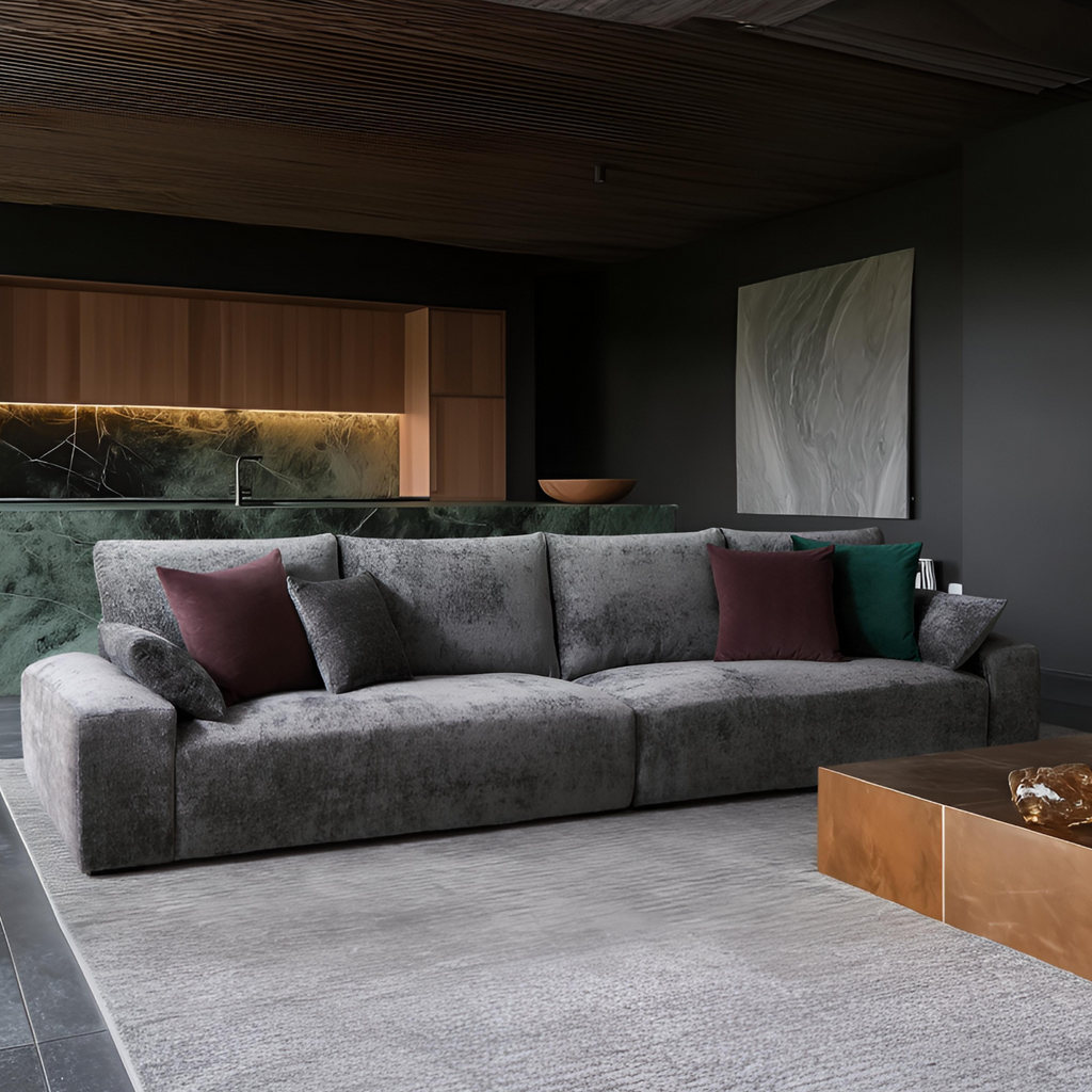 Le canapé gris Empress