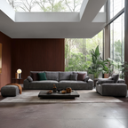 L'ensemble de canapés beiges Empress