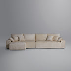 Le canapé et le pouf beiges Empress