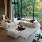 Canapé d'angle modulaire blanc Freedom