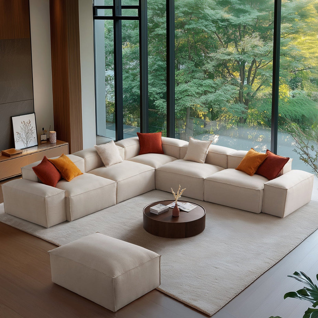 Canapé d'angle modulaire Freedom kaki