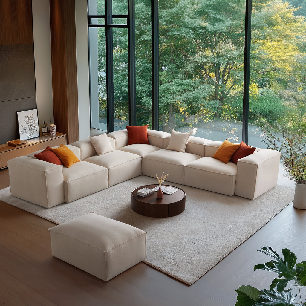 Canapé d'angle modulaire Freedom kaki