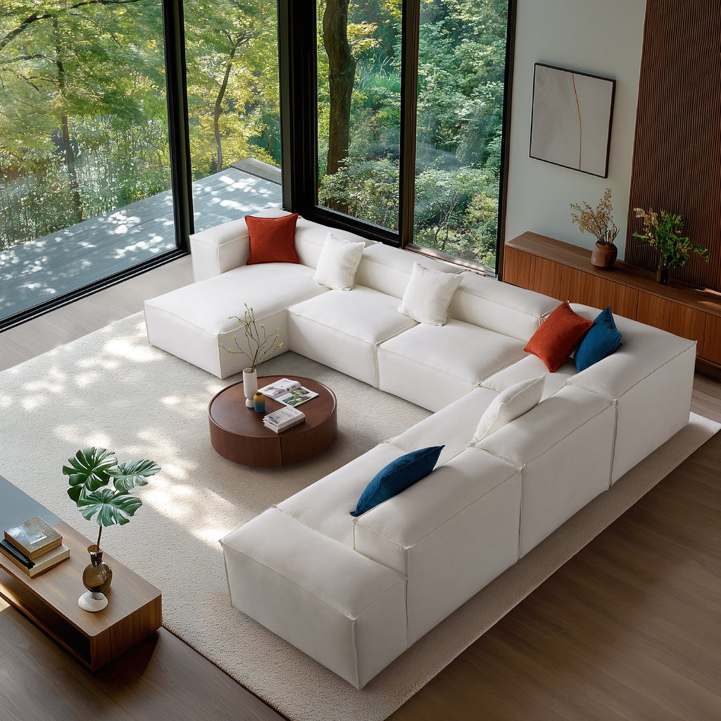 Canapé sectionnel Freedom Modular Kaki en U