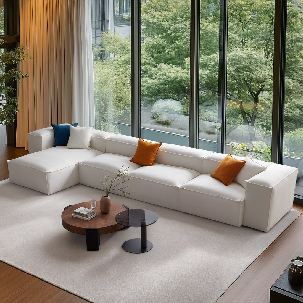 Canapé sectionnel modulaire blanc Freedom