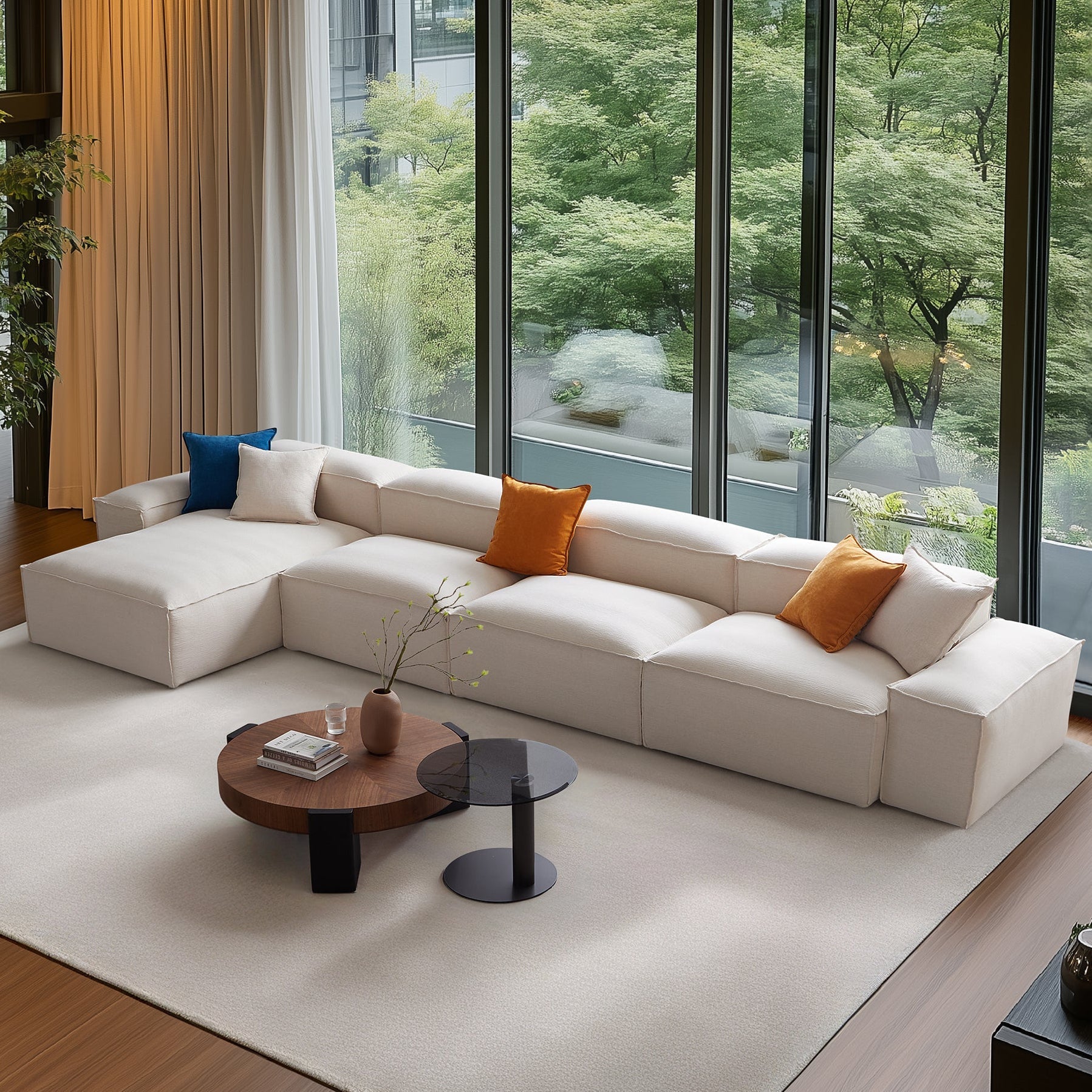 Canapé sectionnel modulaire Freedom kaki