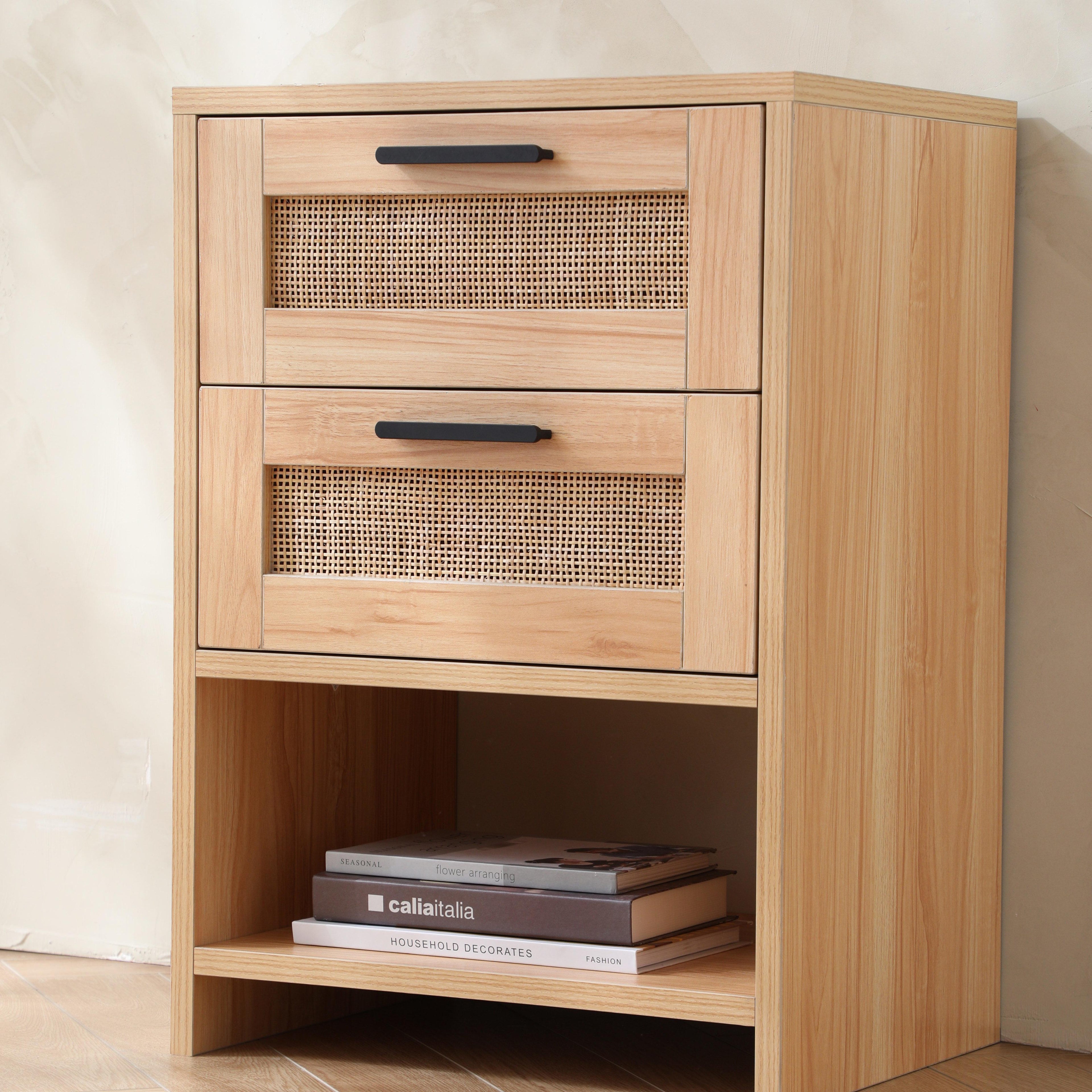 Table de chevet en bois de saule