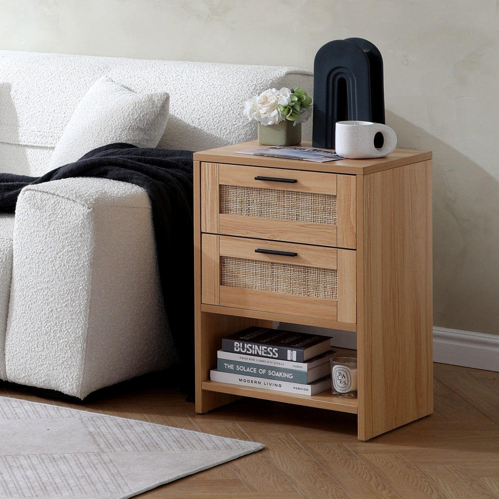 Table de chevet en bois de saule