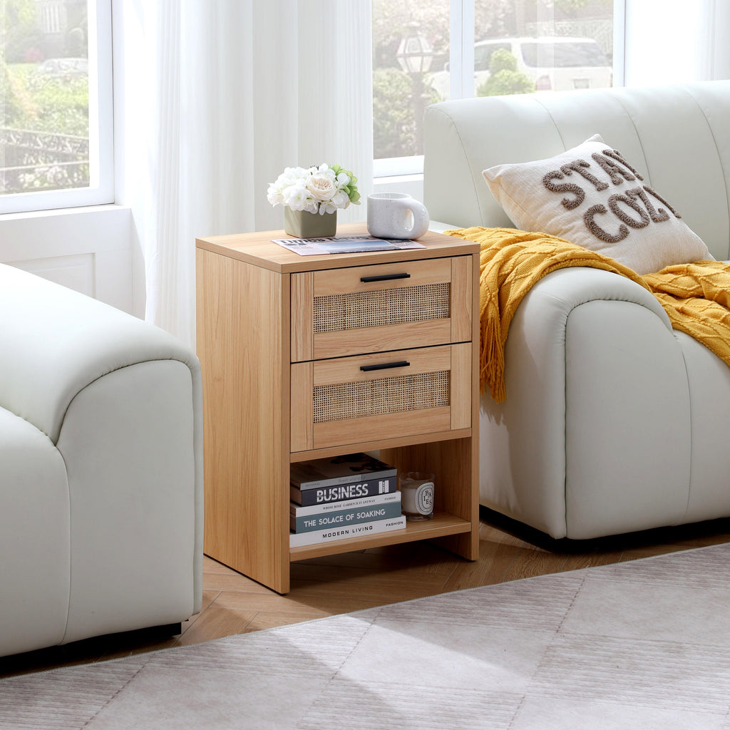 Table de chevet en bois de saule