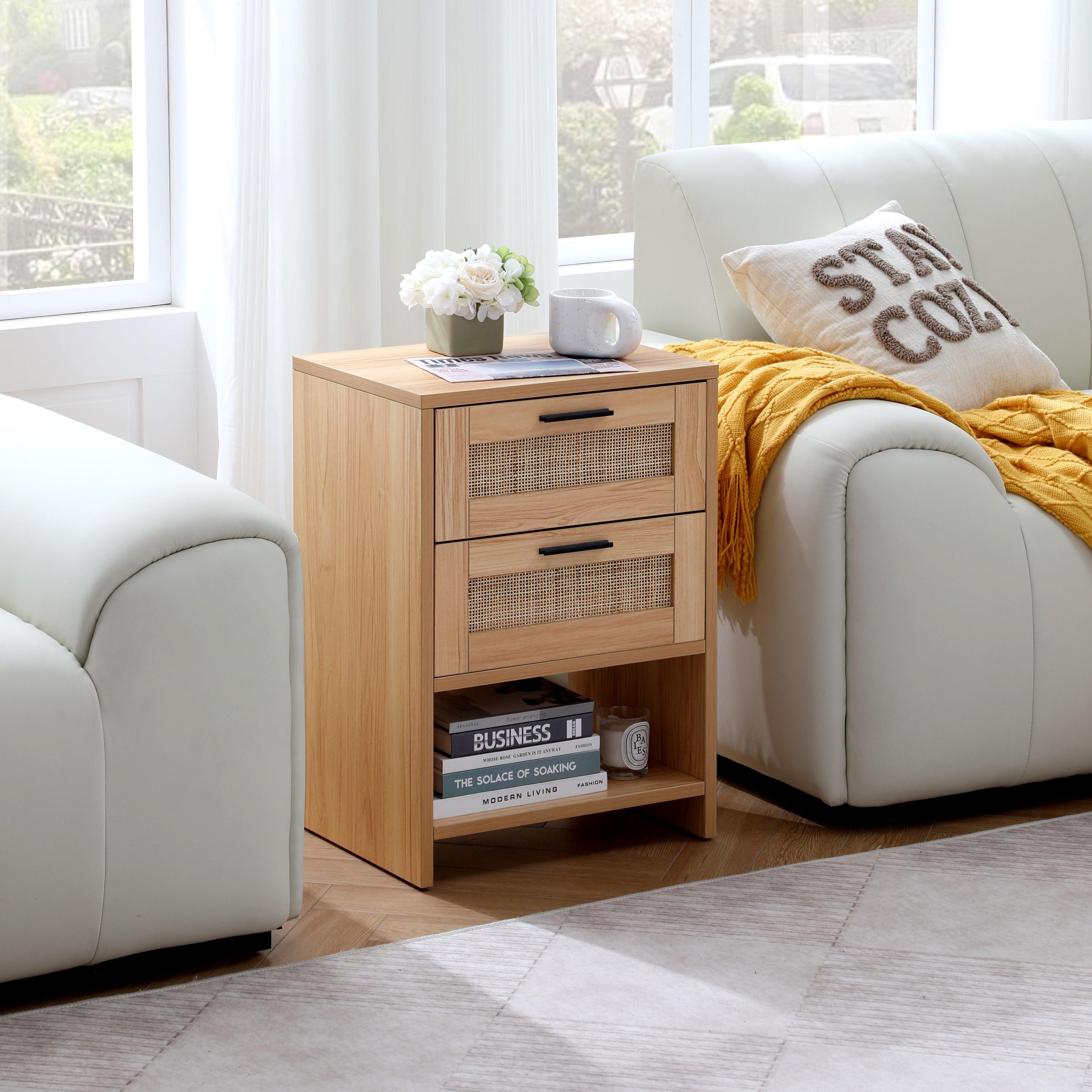 Table de chevet en bois de saule