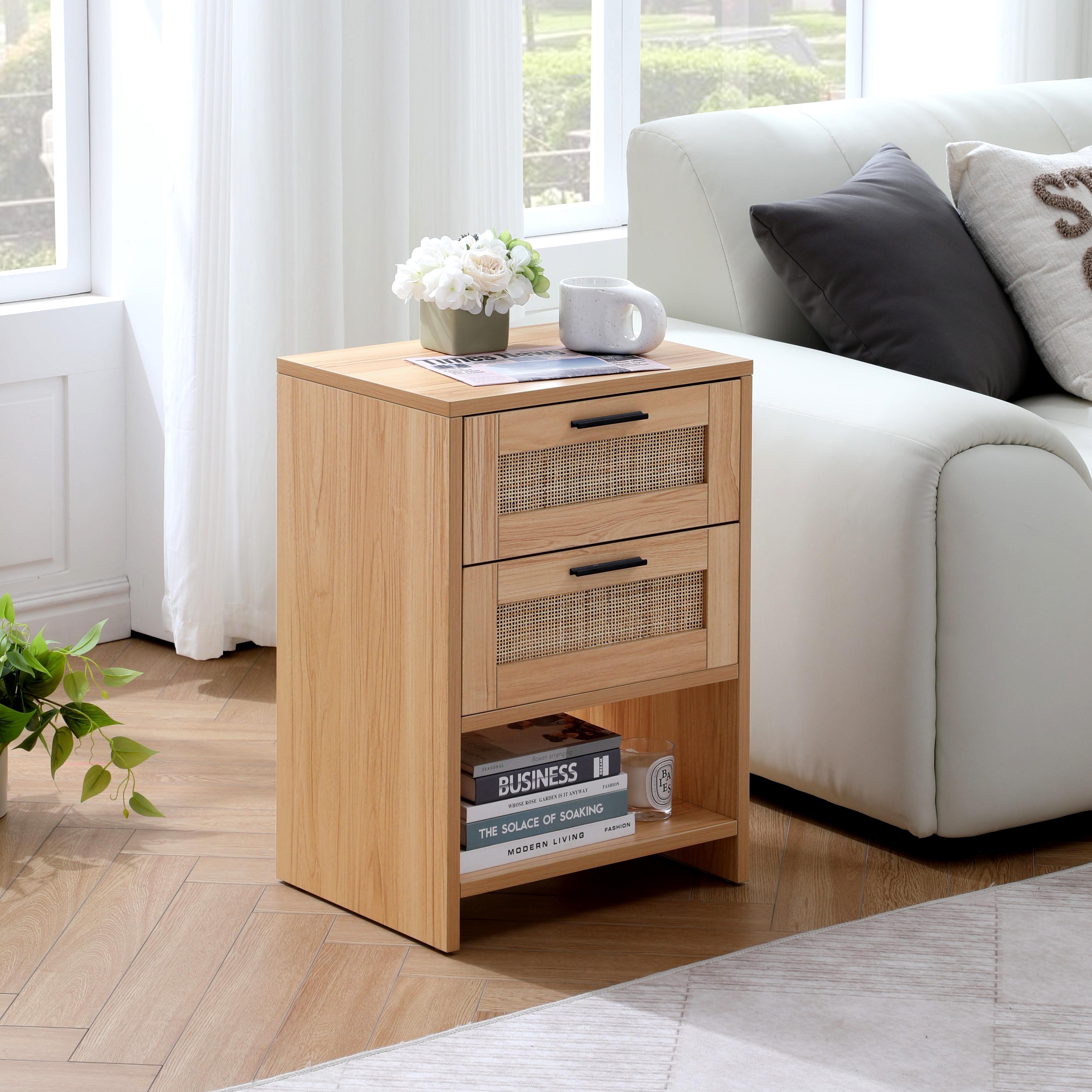 Table de chevet en bois de saule