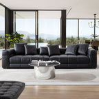 Canapé Blazer en cuir noir