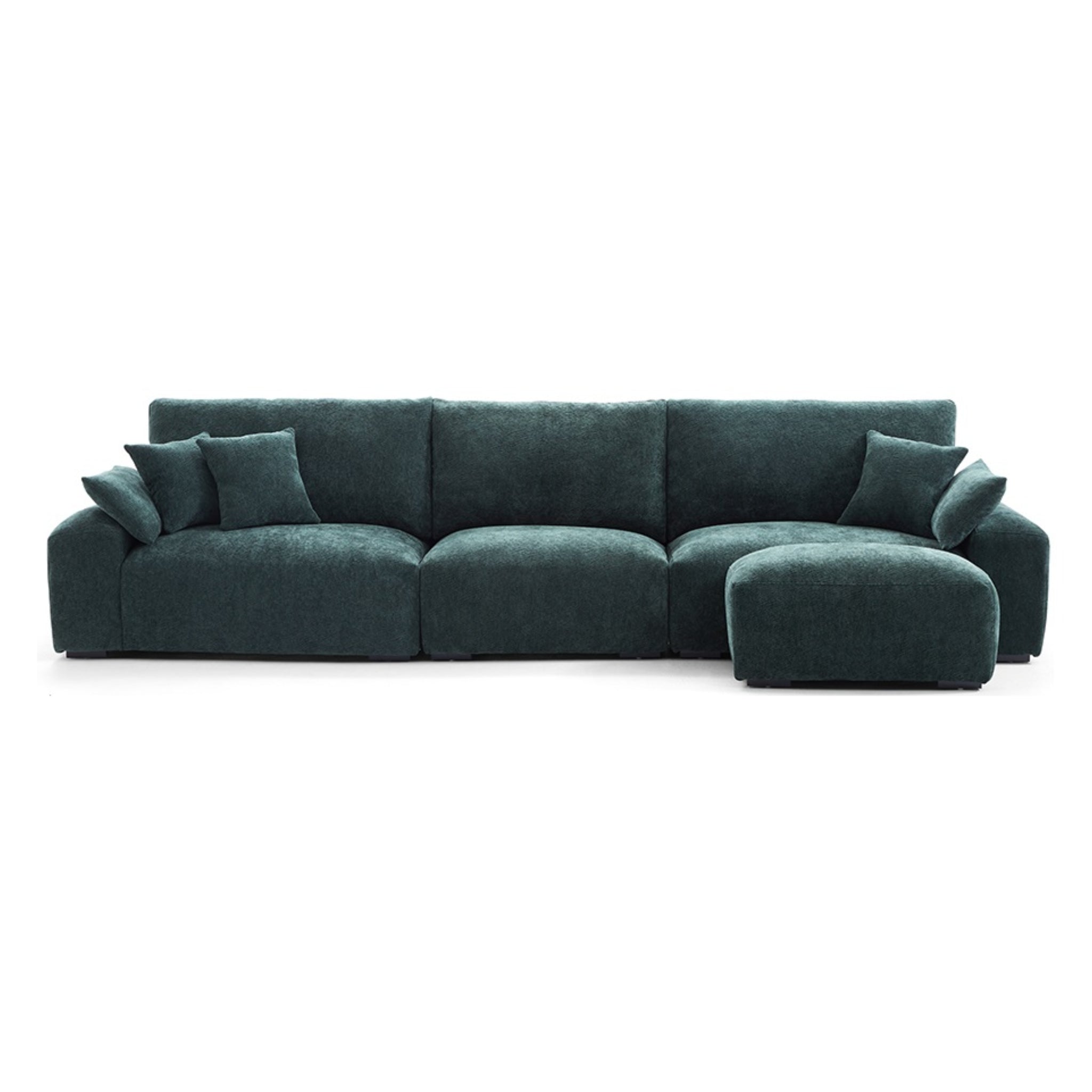 Le canapé et le pouf Empress Green