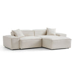 Canapé modulable Freedom beige avec pouf