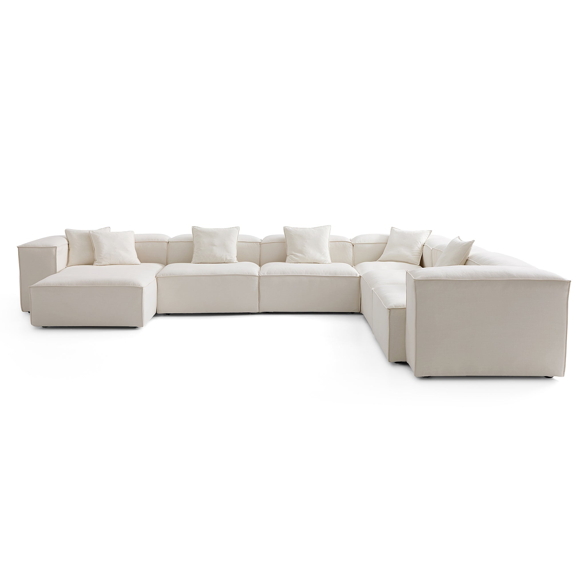Canapé sectionnel en U beige Freedom Modular