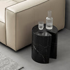 Table d'appoint ronde en marbre séraphique