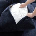 Le canapé d'angle bleu marine Empress