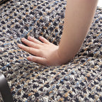 Chaise de loisirs minimaliste en lin et charbon de bois Gary Flax