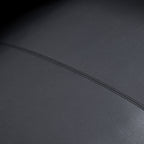 Canapé smoking en cuir véritable beige rouille