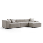 Canapé modulable Freedom beige avec pouf