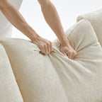 L'ensemble de canapés beiges Empress