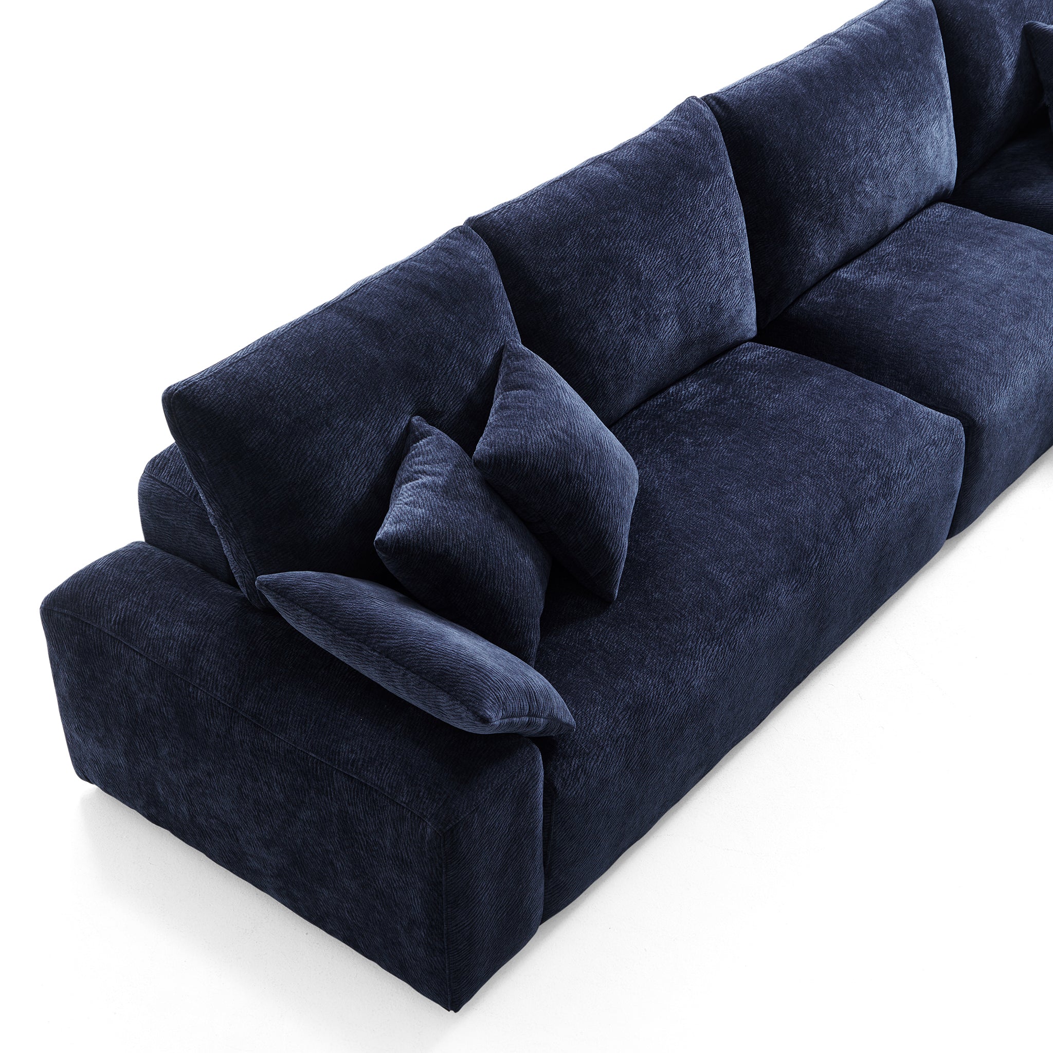 Le canapé d'angle bleu marine Empress