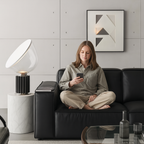 Canapé Kendall en cuir pleine fleur italien