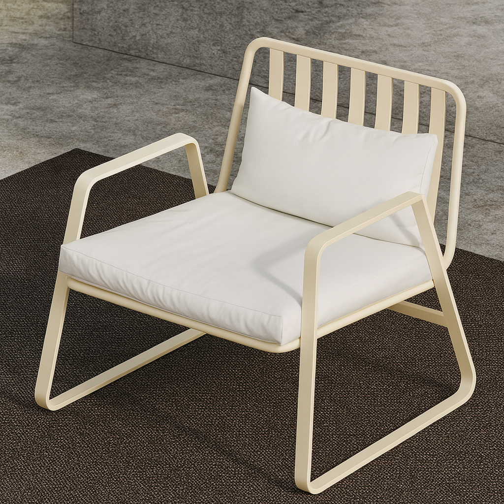 Ensemble de conversation extérieur en aluminium Mykonos avec coussins