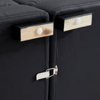 Canapé Blazer en cuir noir