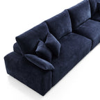 L'ensemble de canapés bleu marine Empress