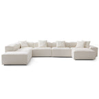 Canapé sectionnel modulaire Freedom beige à extrémité ouverte