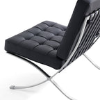 Fauteuil de salon en cuir Barcelona