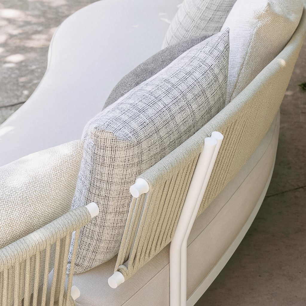 Ensemble de canapés sectionnels en osier incurvé pour l'extérieur Maui