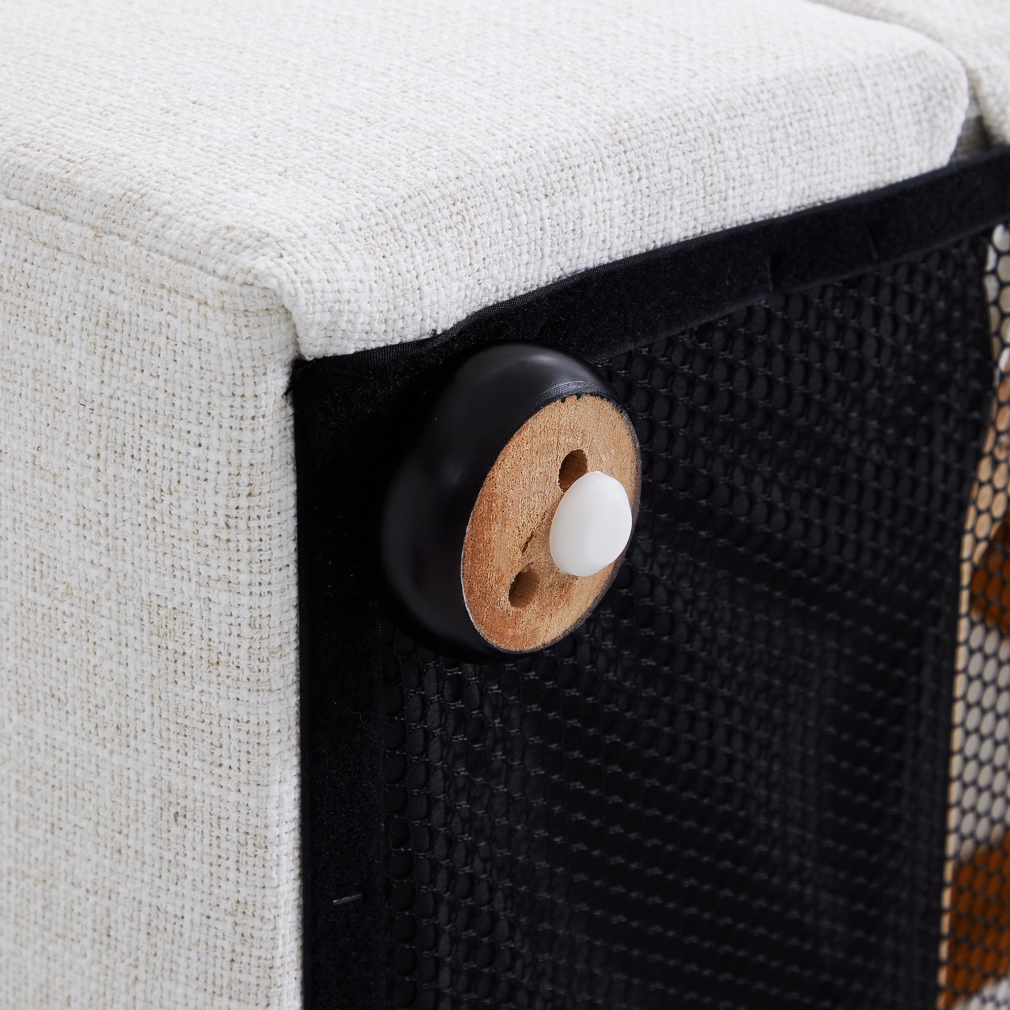 Canapé en tissu Serrat Beige Performance